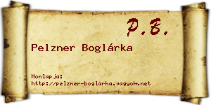 Pelzner Boglárka névjegykártya