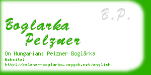 boglarka pelzner business card